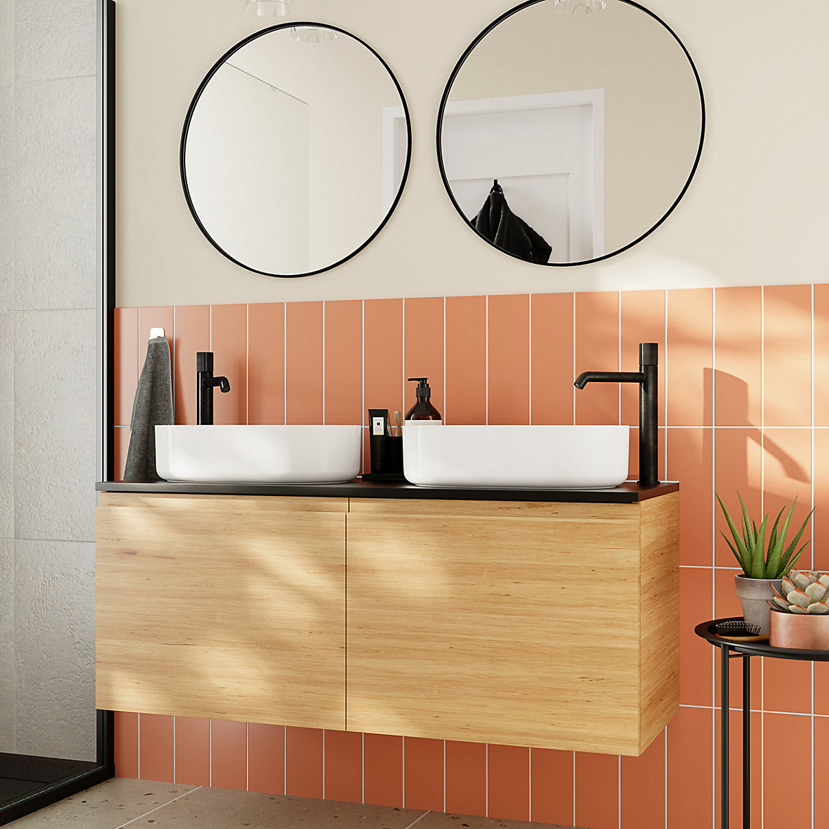 Glina Cork Matt Ceramic Indoor Wall Tile Sample
