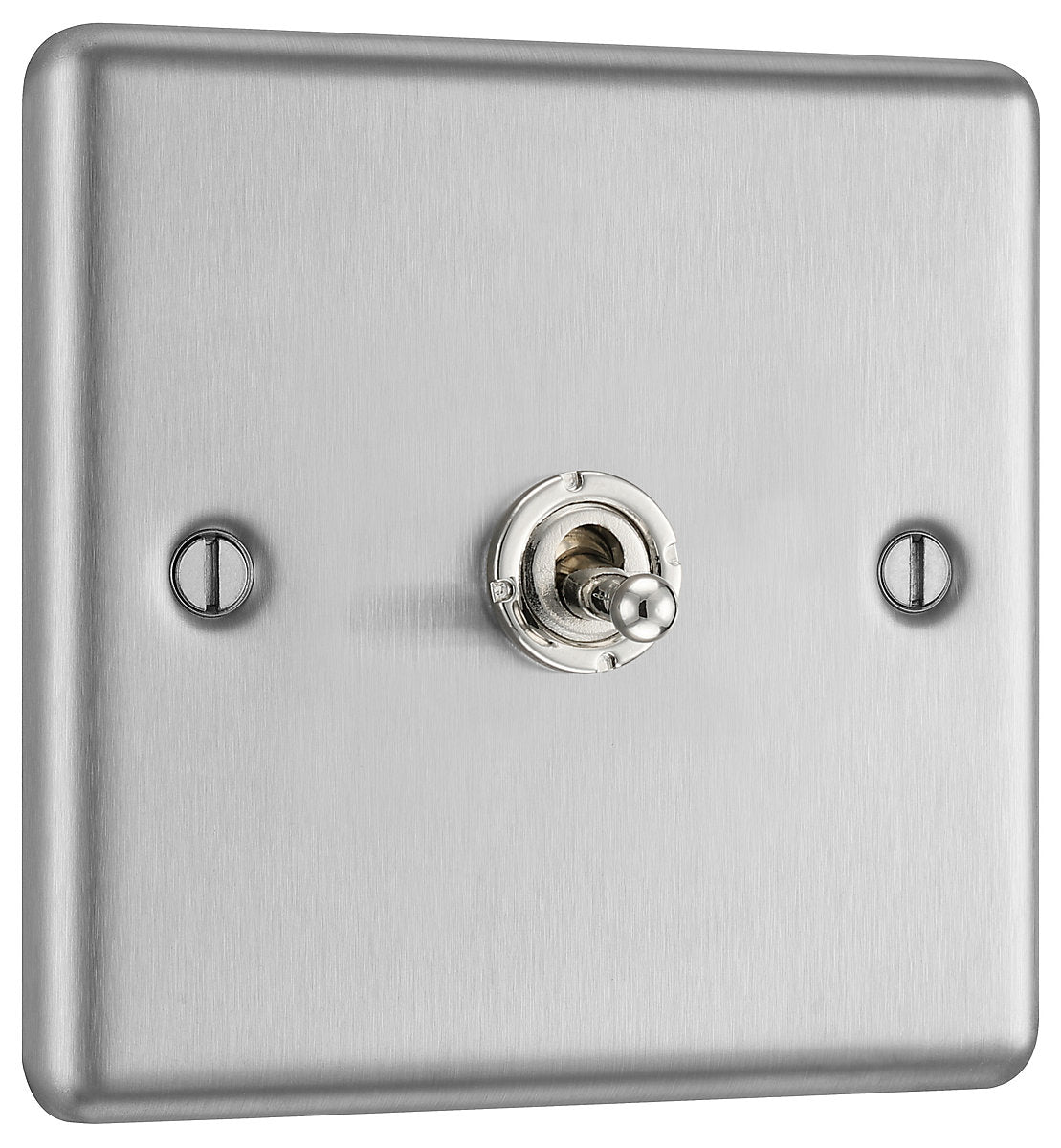 GoodHome 20A 2 way 1 gang Toggle switch Matt Steel effect