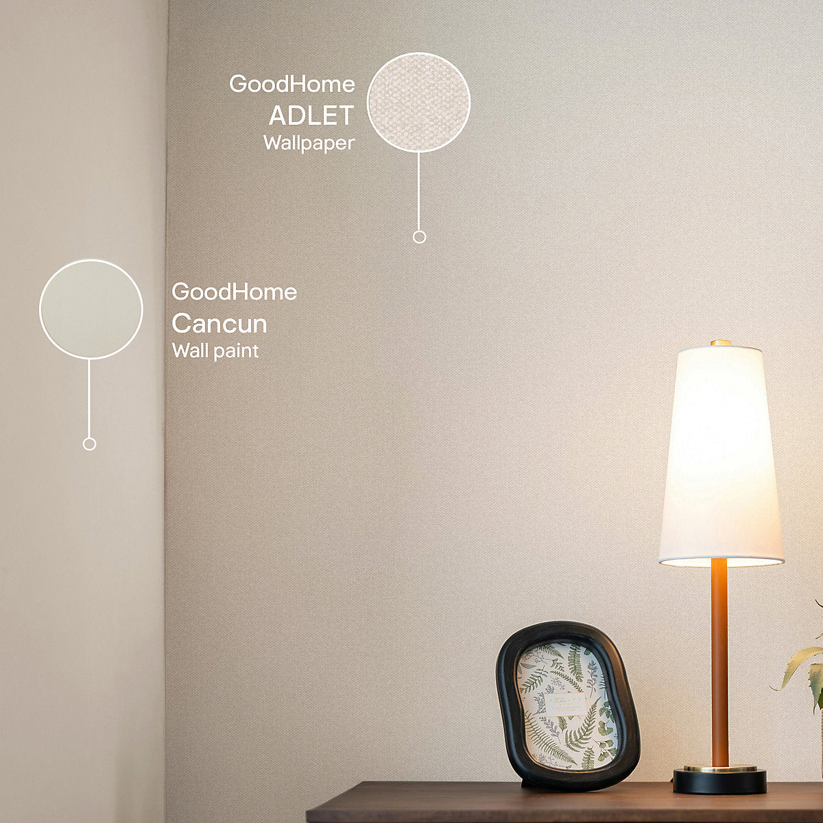 GoodHome Adlet Beige Woven effect Contemporary Embossed Wallpaper