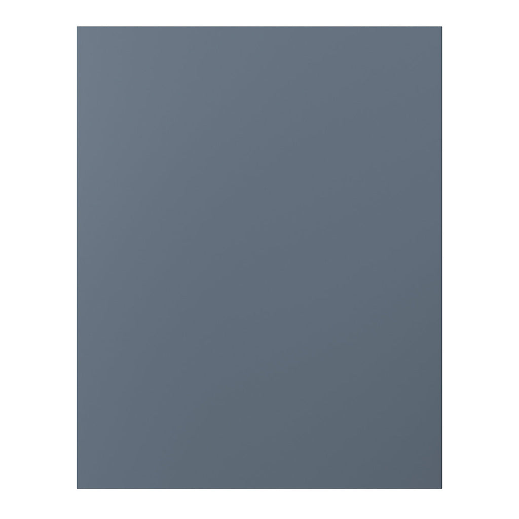 GoodHome Alisma Matt blue slab Standard Clad on end panel (H)715mm (W)595mm