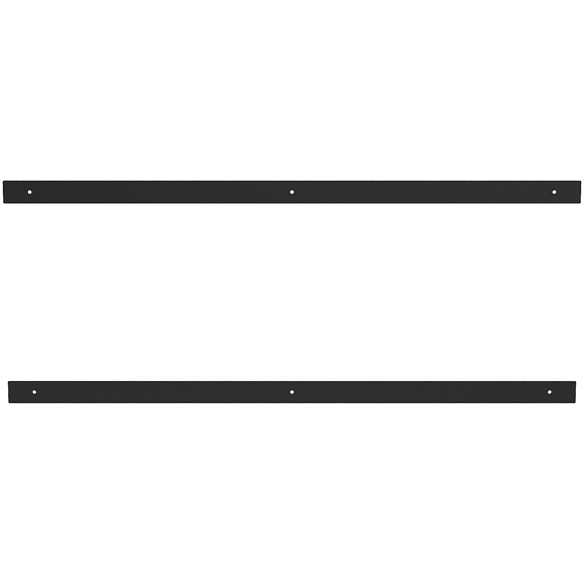 GoodHome Anardana Matt Black Kitchen cabinets Straight Pull Handle (L)70.5cm (D)2mm