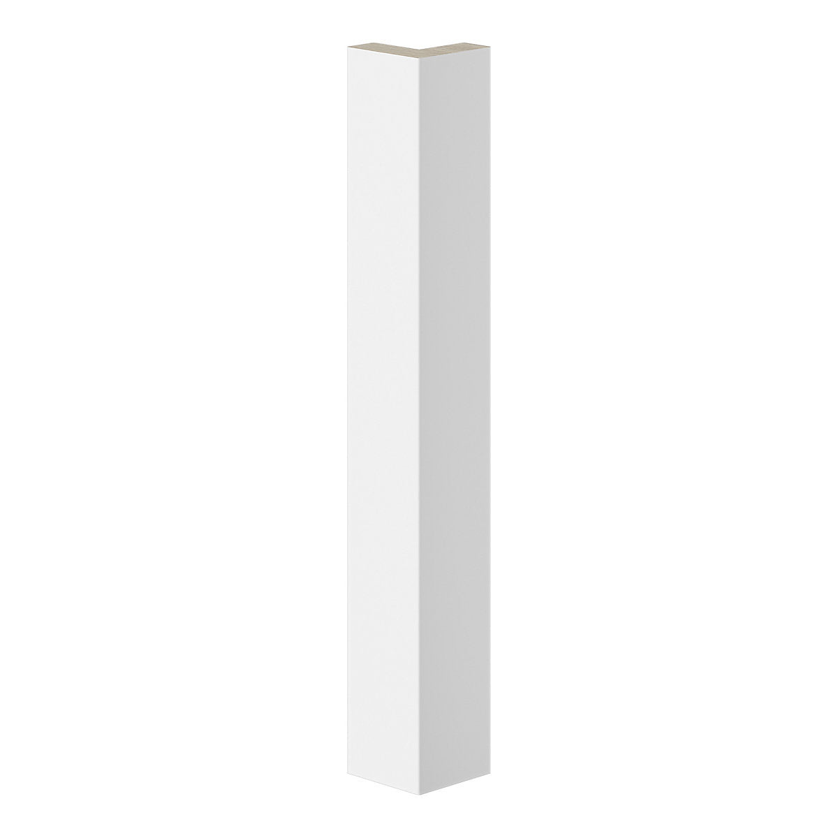 GoodHome Artemisia Innovo handleless Matt white Standard Corner post, (W)48mm (H)680mm