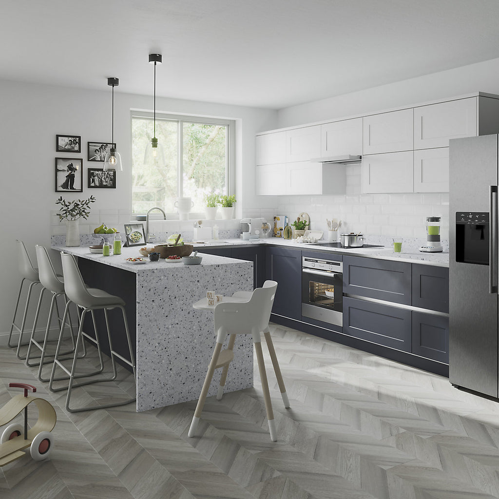 GoodHome Artemisia Matt white Standard Wall End panel (H)720mm (W)320mm