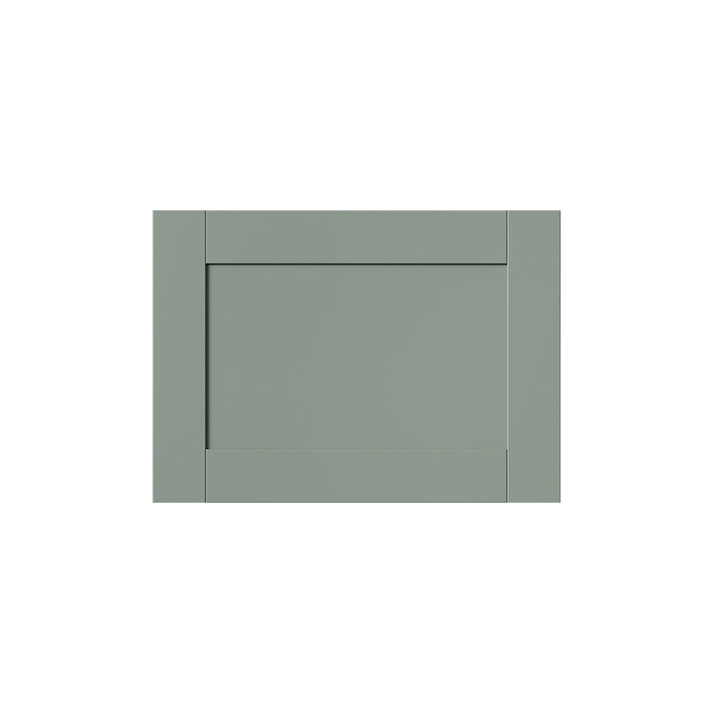 GoodHome Ashmead Matt reed green Drawer front, bridging & bi-fold door, 356mm x 16mm x 497mm 500mm