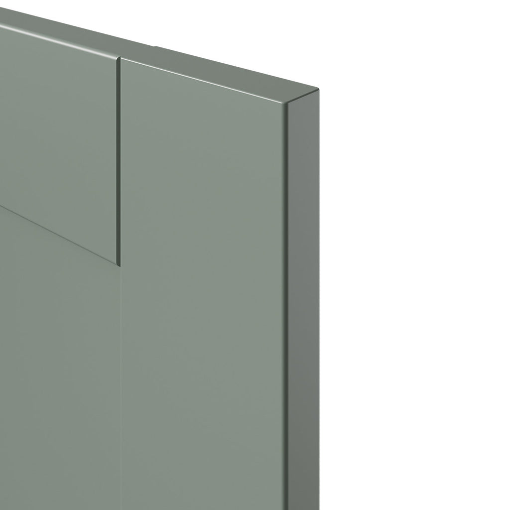 GoodHome Ashmead Matt reed green Drawer front, bridging & bi-fold door, 356mm x 16mm x 497mm 500mm