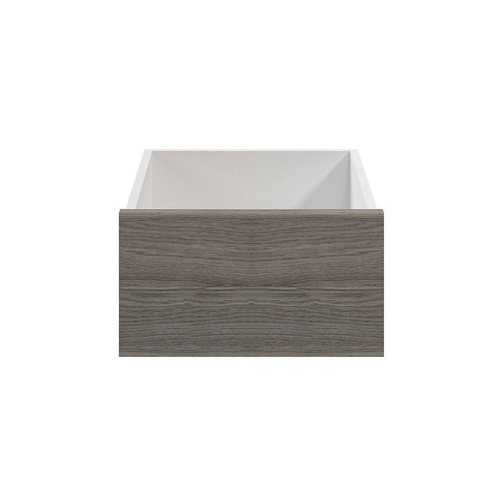 GoodHome Atomia Grey oak effect Slab Internal Drawer (H)170mm (W)339mm (D)390mm