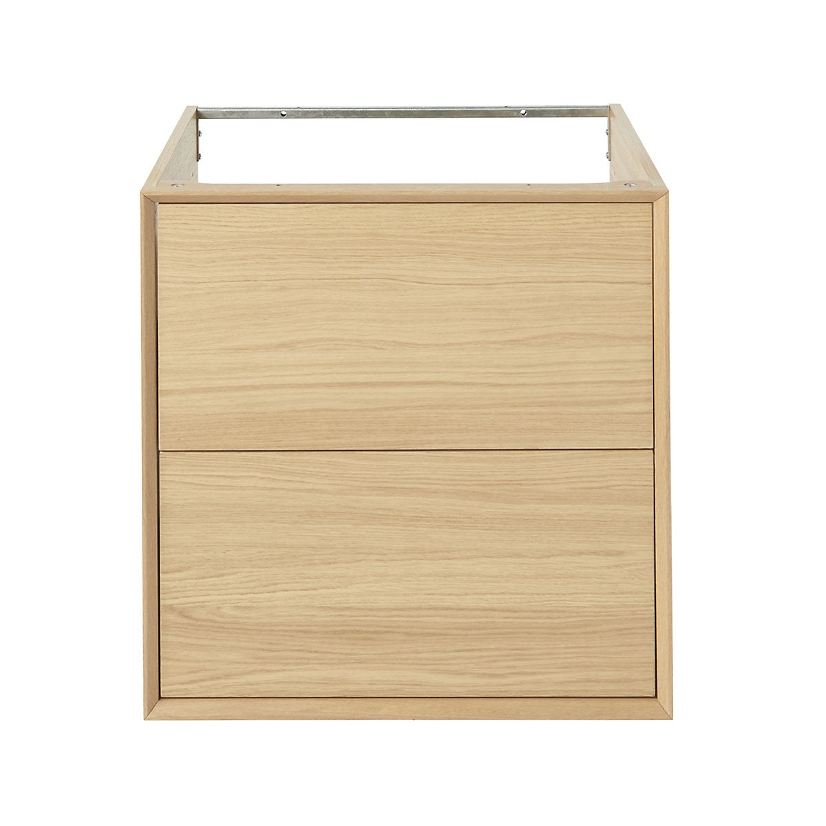 GoodHome Avela Matt Oak effect Wall-mounted Bathroom Vanity unit (H) 600mm (W) 600mm