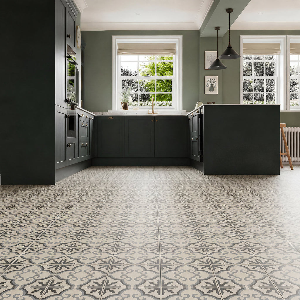 GoodHome Baila Grey Mosaic effect Luxury vinyl tile, 2.23m²