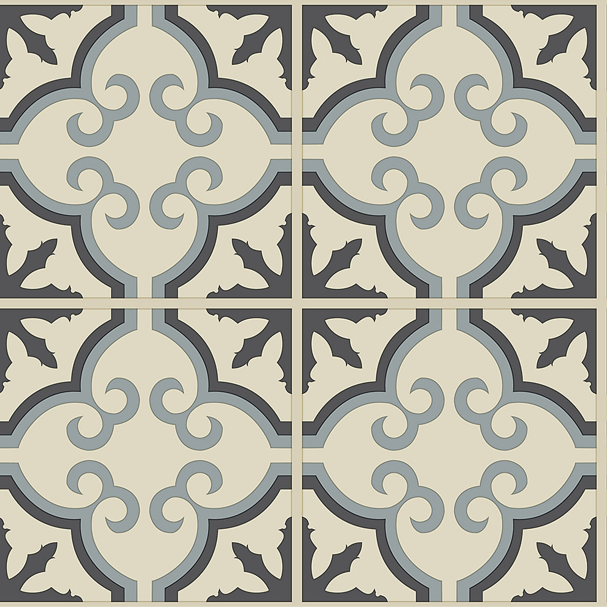 GoodHome Baila Grey Mosaic effect Luxury vinyl tile, 2.23m²