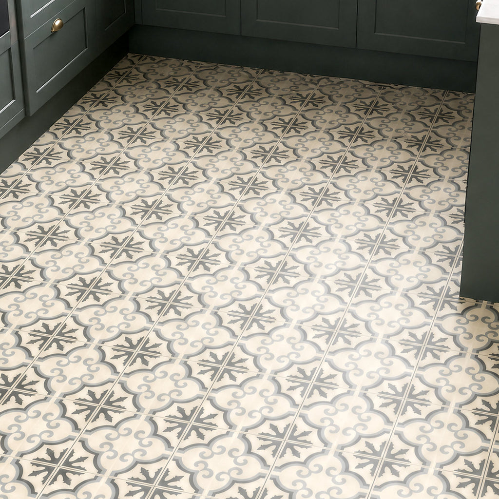 GoodHome Baila Grey Mosaic effect Luxury vinyl tile, 2.23m²