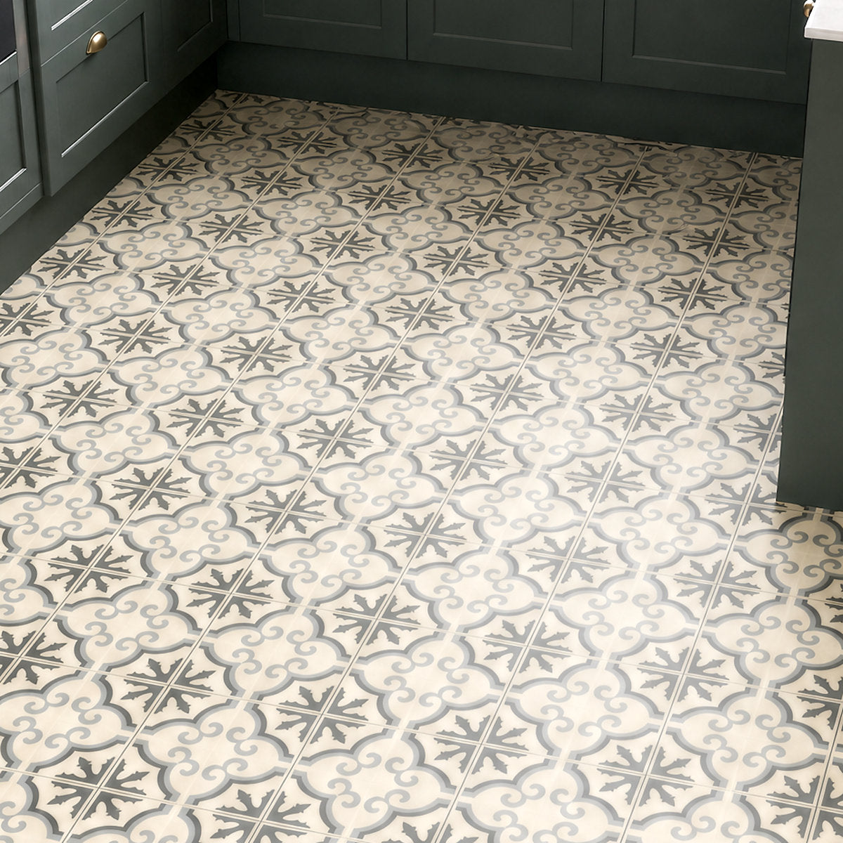 GoodHome Baila Grey Mosaic effect Luxury vinyl tile, 2.23m²