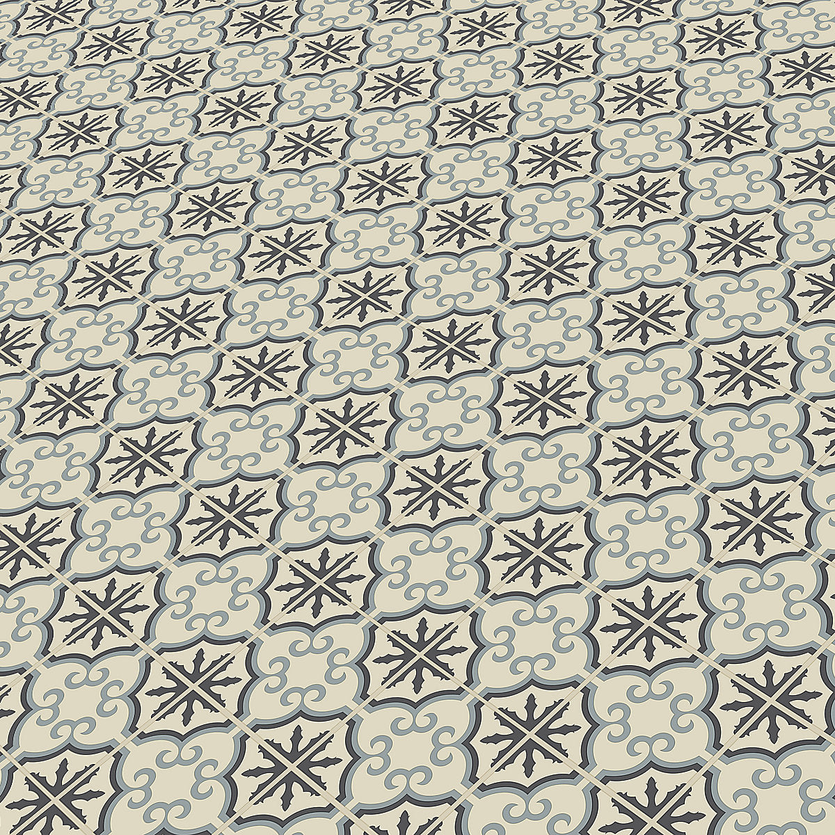GoodHome Baila Grey Mosaic effect Luxury vinyl tile, 2.23m²