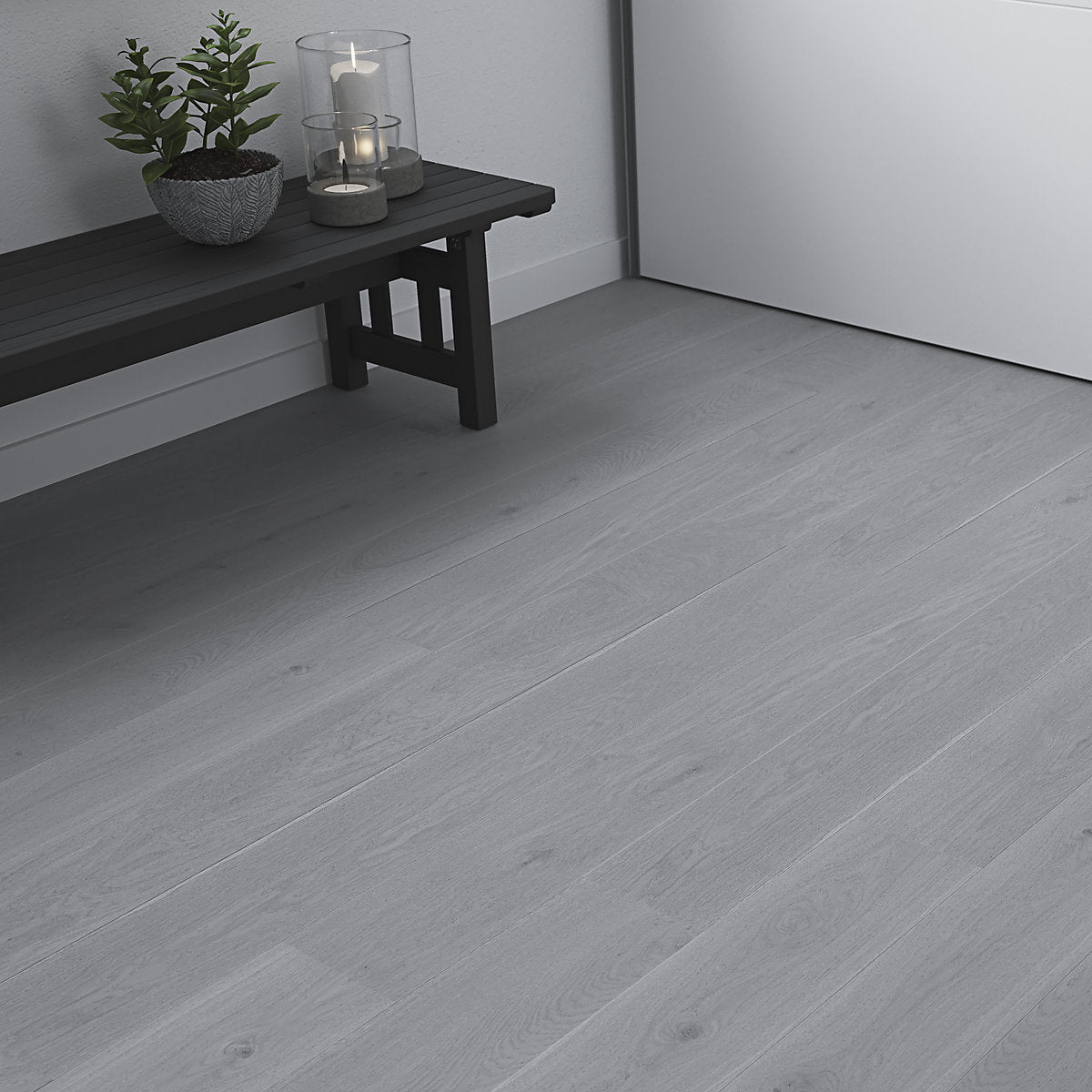GoodHome Baila Grey oak Wood effect Textured Click vinyl Click flooring, 2.2m²