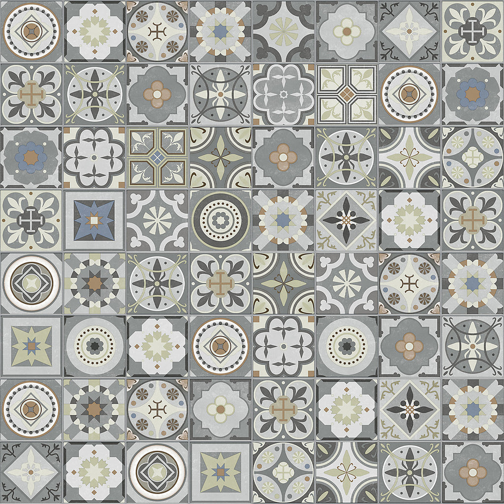 GoodHome Baila Victorian Mosaic effect Luxury vinyl tile, 2.23m²