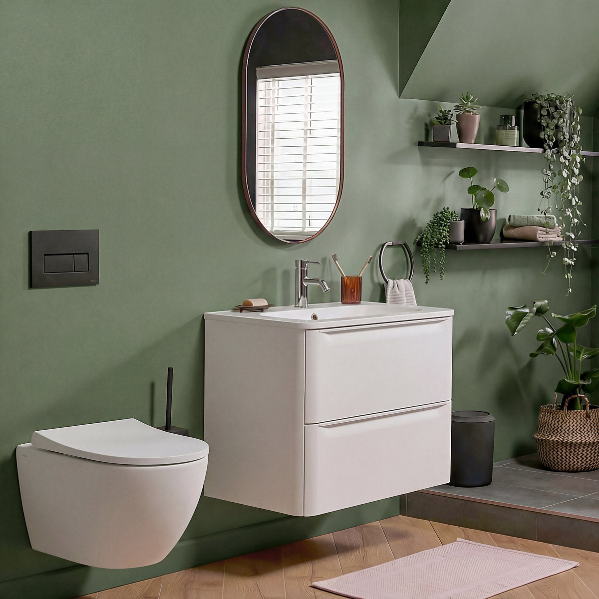 GoodHome Bathroom Edenberry Soft sheen Wall & ceiling Emulsion paint, 50ml Tester pot