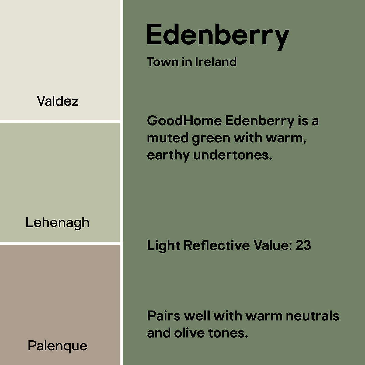 GoodHome Bathroom Edenberry Soft sheen Wall & ceiling Emulsion paint, 50ml Tester pot