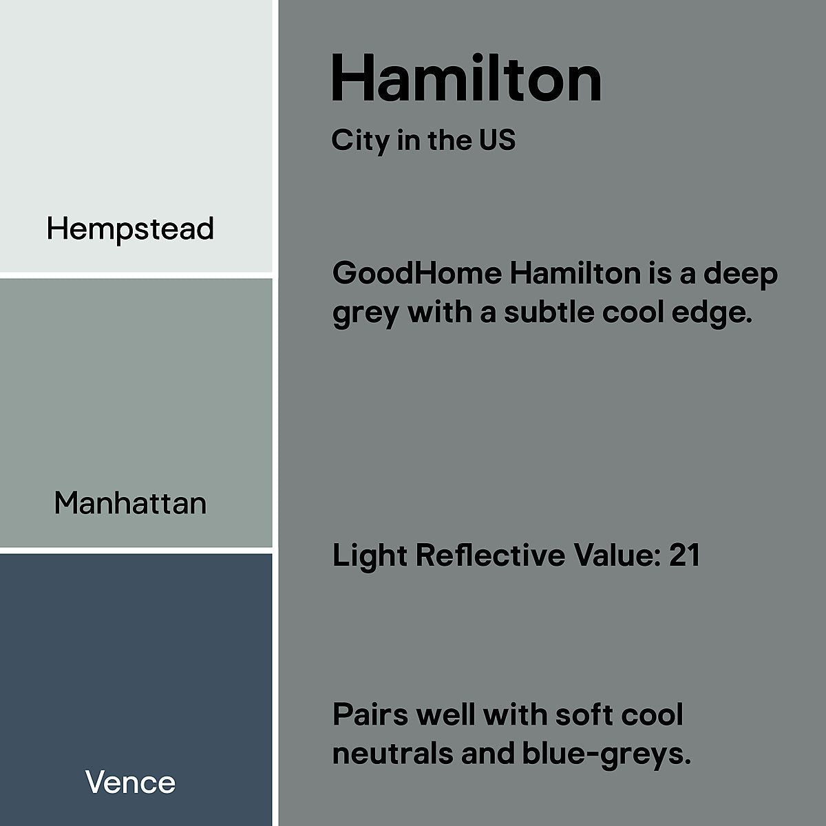 GoodHome Bathroom Hamilton Soft sheen Wall & ceiling Emulsion paint, 2.5L