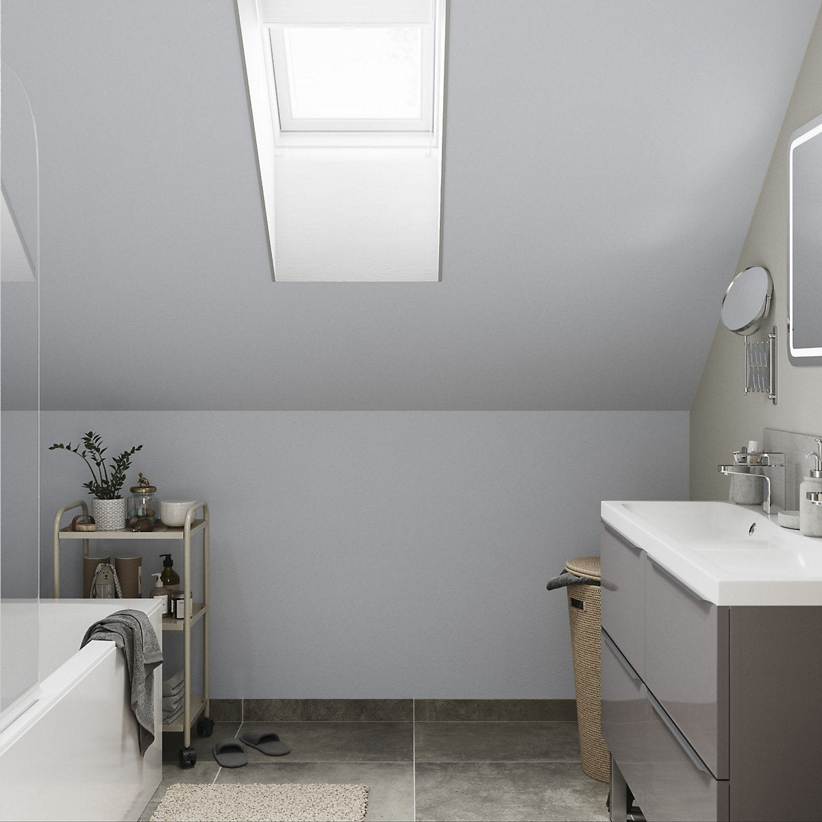 GoodHome Bathroom Hamptons Soft sheen Wall & ceiling Emulsion paint, 50ml Tester pot