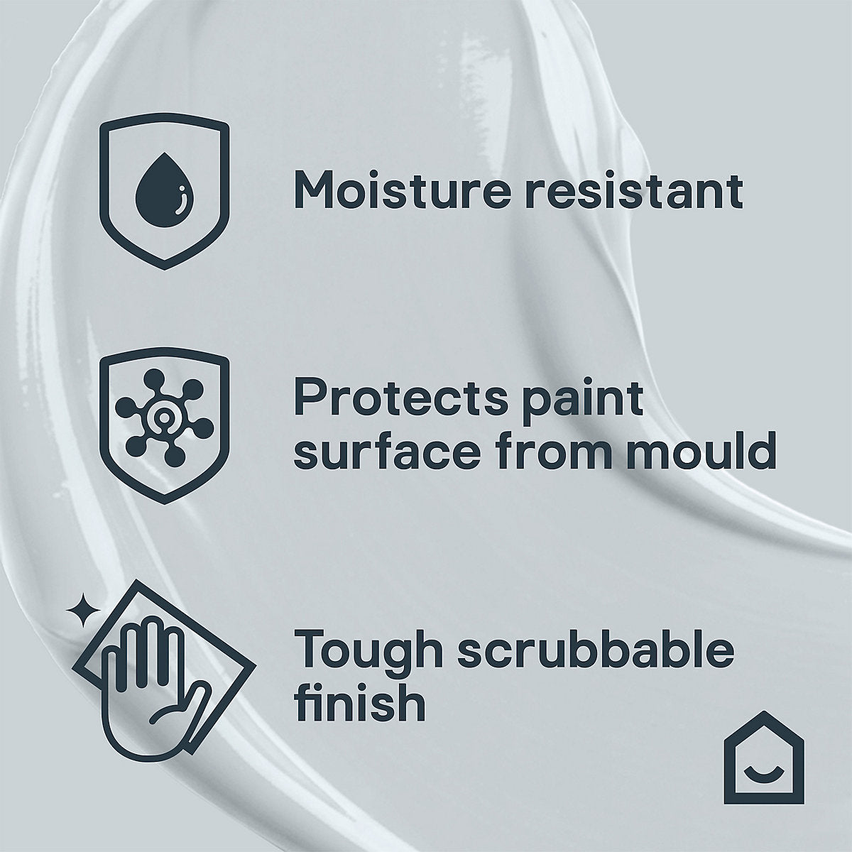 GoodHome Bathroom Hamptons Soft sheen Wall & ceiling Emulsion paint, 50ml Tester pot