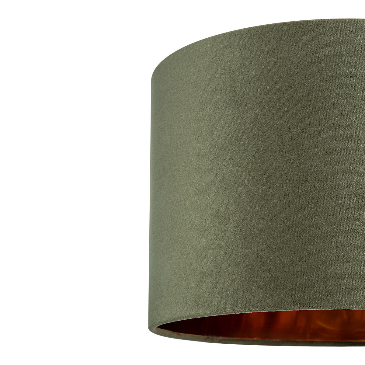 GoodHome Bodmin Olive Round Lamp shade (D)30cm