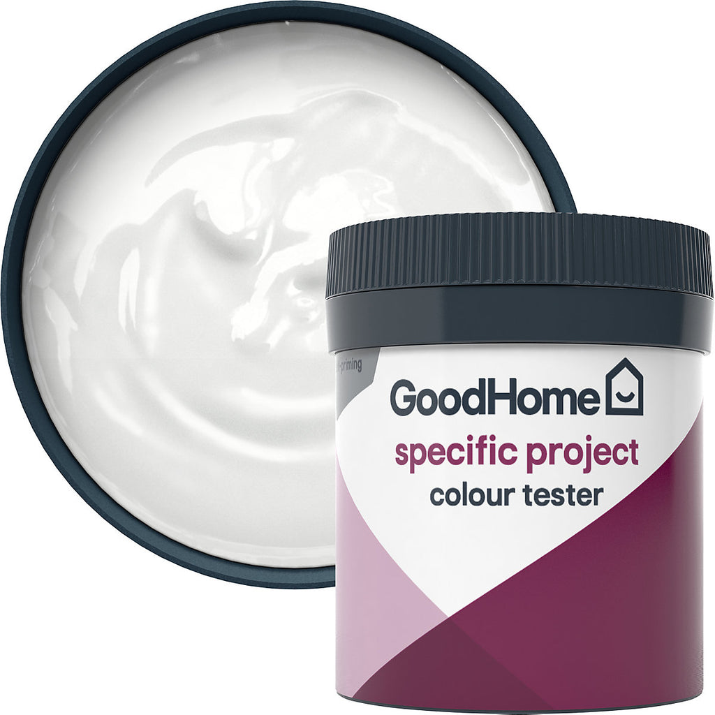 GoodHome Brilliant white Matt Colour tester, 80ml