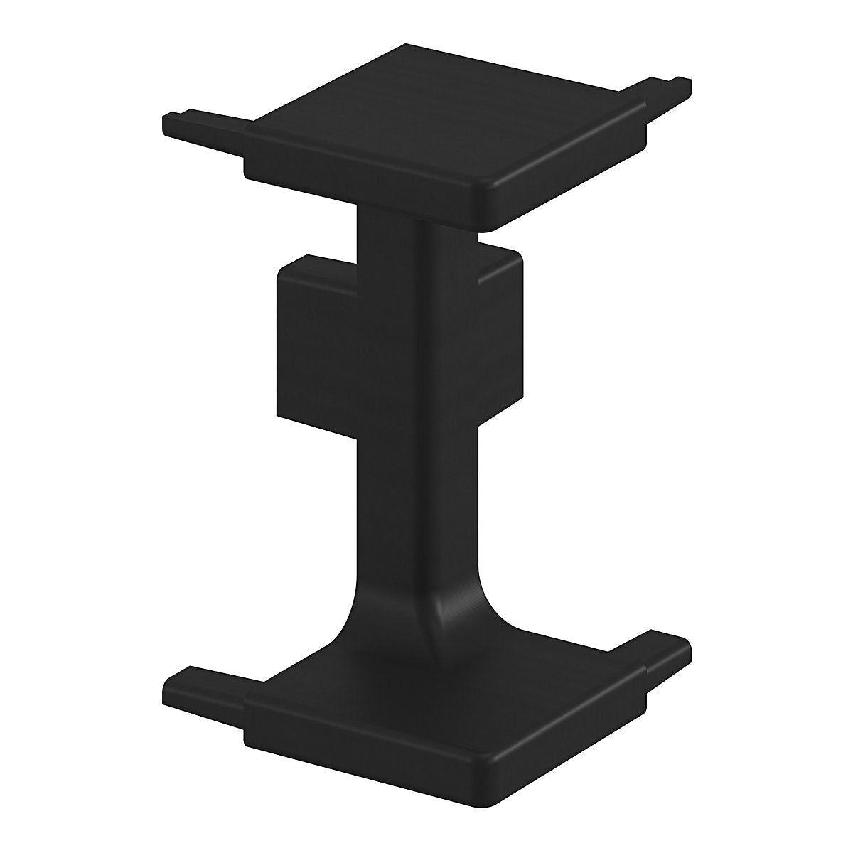 GoodHome Caraway Innovo Handleless Matt Black Drawer outer corner