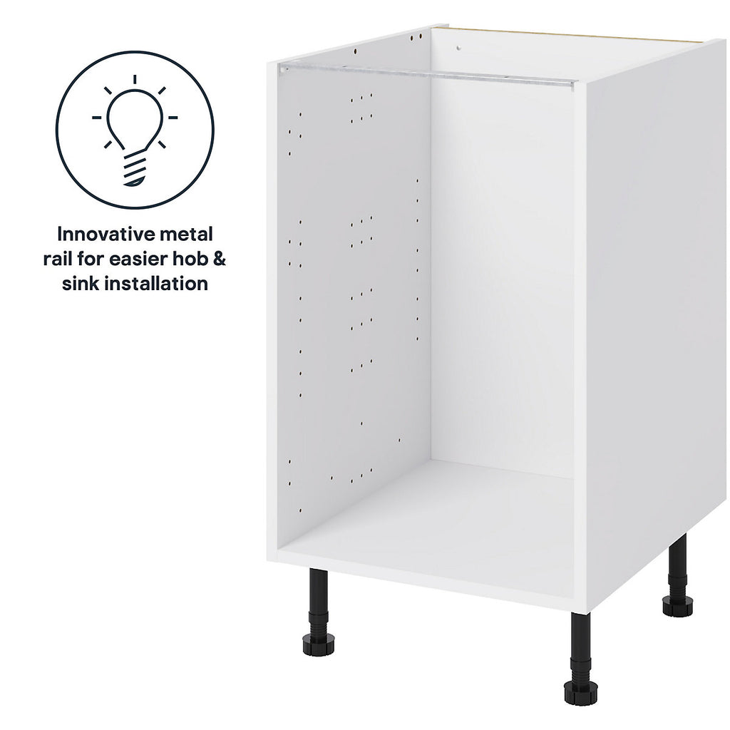 GoodHome Caraway White Base unit, (W)500mm