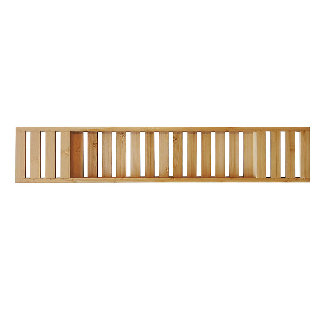 GoodHome Cervia Bamboo 1 compartments Bath rack (W)14.5cm