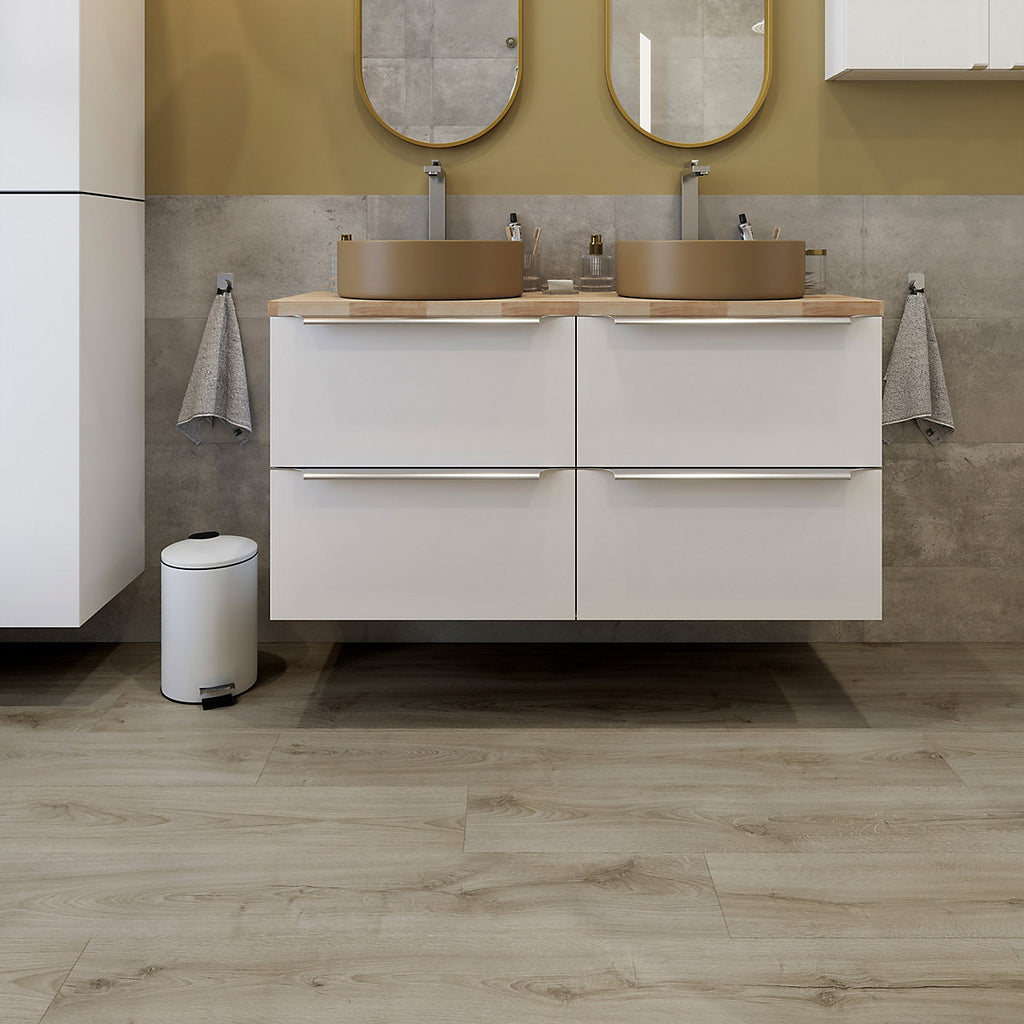 GoodHome Cleobury Parquet look Oak effect Laminate Flooring, 1.69m²