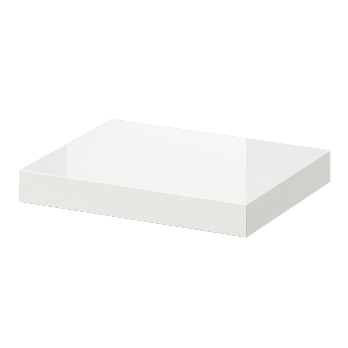 GoodHome Cusko White Rectangular Floating shelf (L)30cm x (D)23.5cm