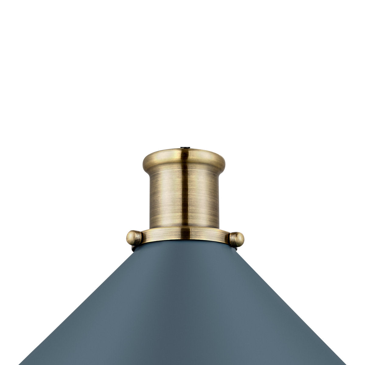 GoodHome Danvers Blue Coolie Cone Lamp shade (D)26cm