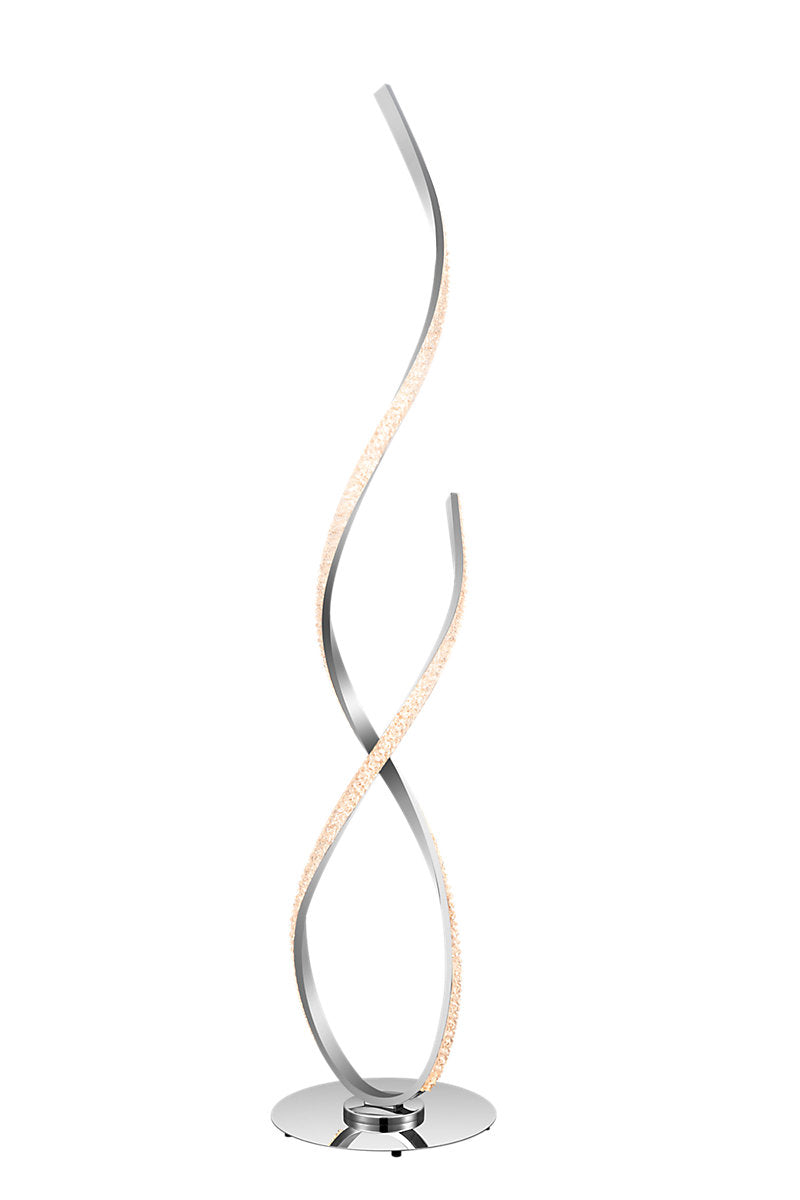 GoodHome Darien Chrome effect LED Floor lamp