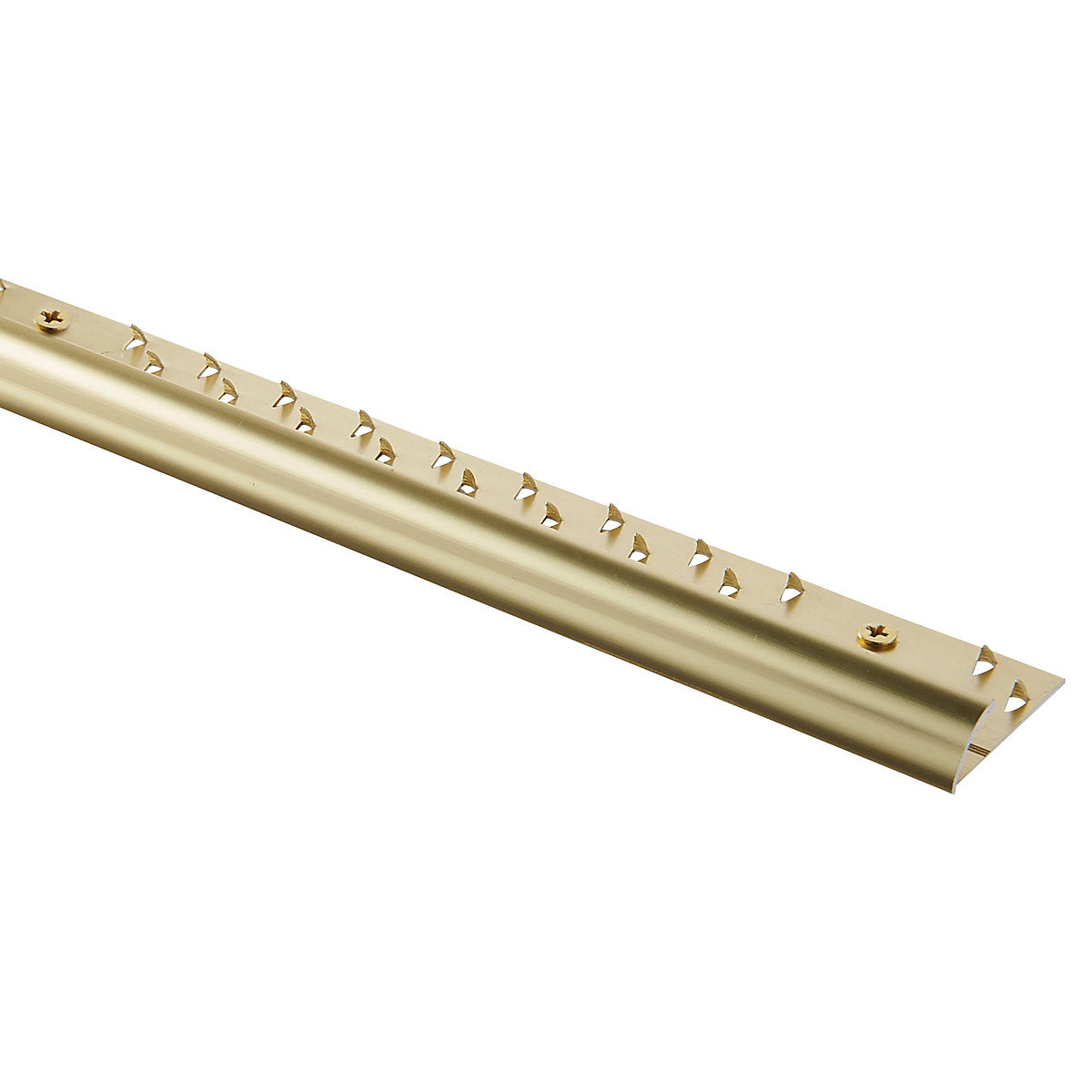 GoodHome DECOR30 Gloss Gold effect Carpet edging strip (L)180cm (W)10mm