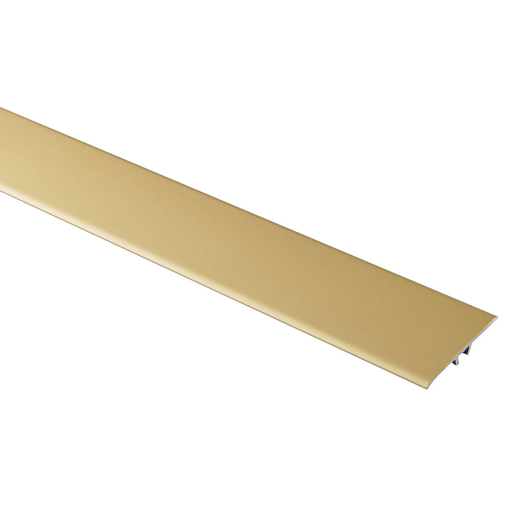 GoodHome DECOR35 Matt Gold effect Threshold (L)93cm (W)37mm