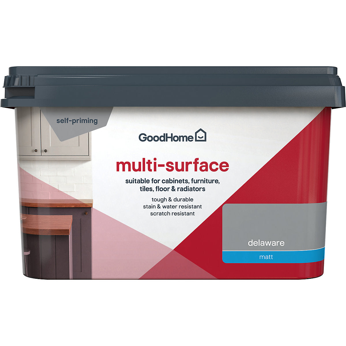 GoodHome Delaware Matt Multi-surface paint, 2L
