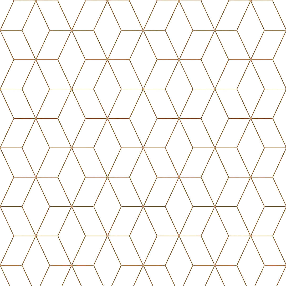 GoodHome Donnington Cream Metallic effect Geometric Smooth Wallpaper