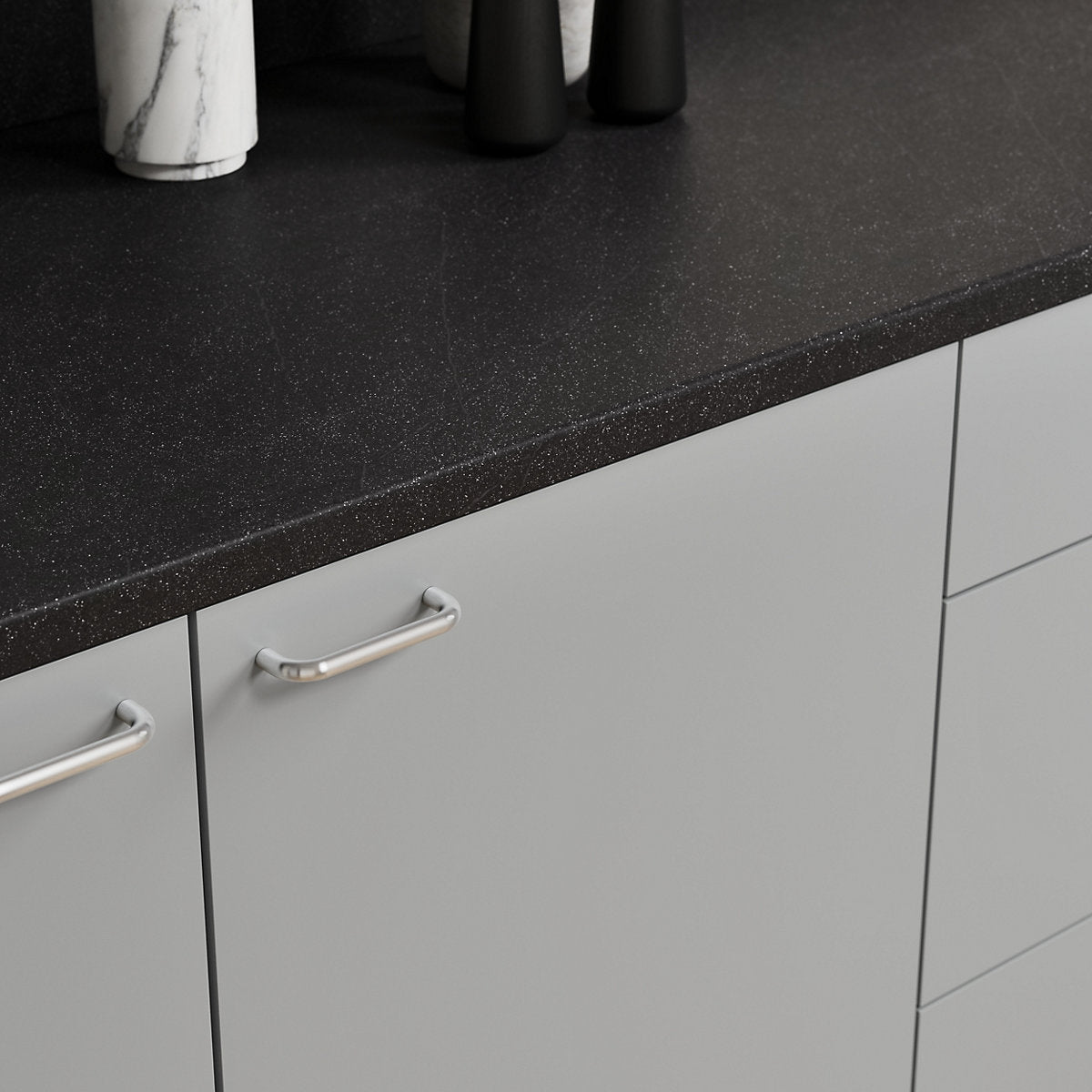 GoodHome Elcot Matt steel grey Standard Wall end panel (H)960mm (W)360mm