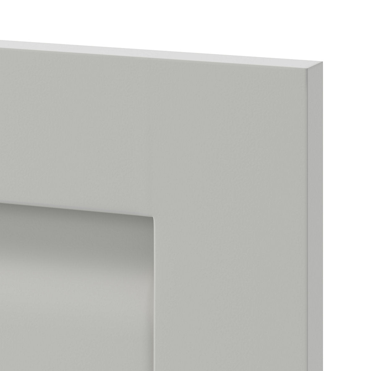 GoodHome Garcinia Integrated handle Matt grey Shaker Door & drawer 500mm