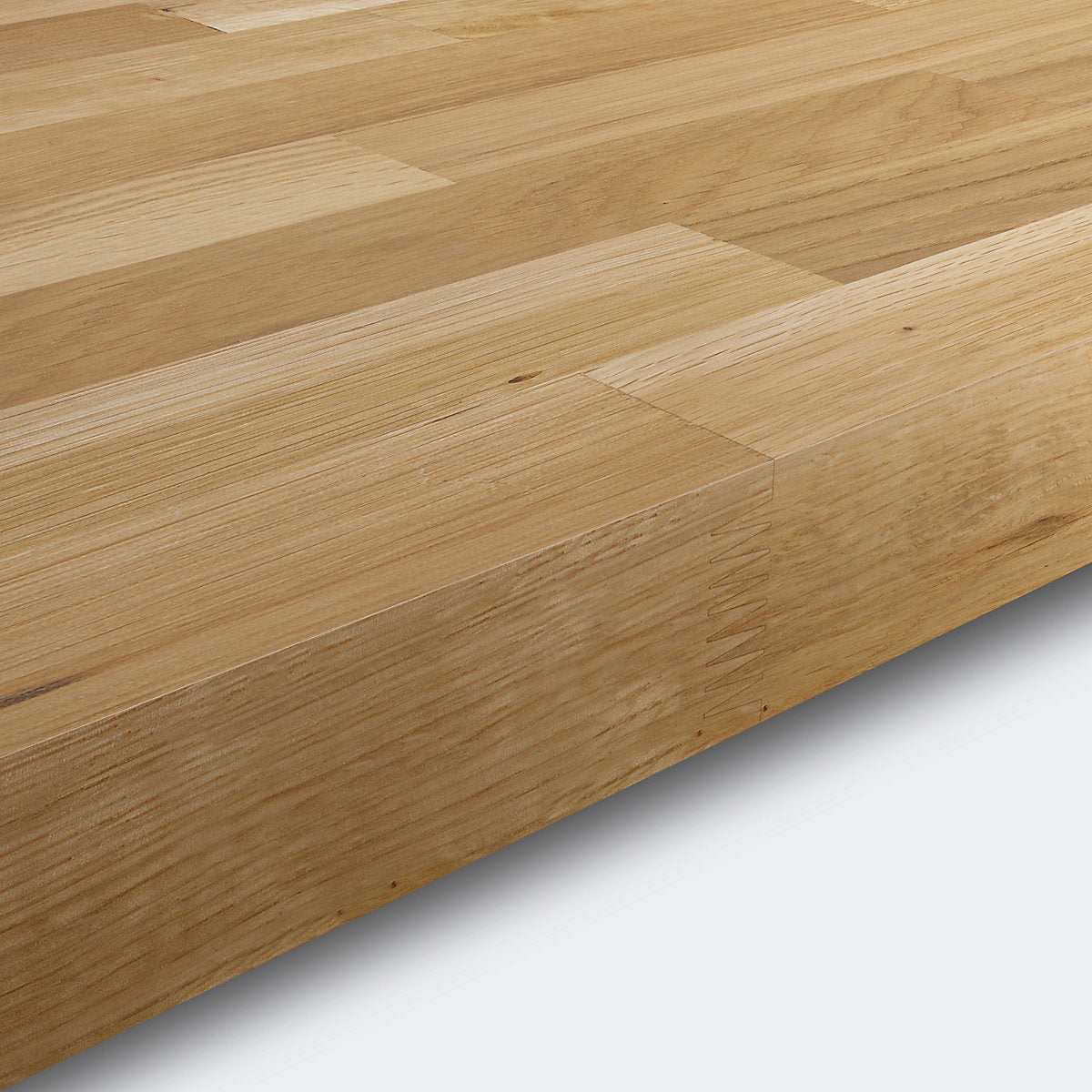 GoodHome Hinita Natural Solid oak Square edge Kitchen Worktop, (L)3000mm (W)620mm (T)40mm