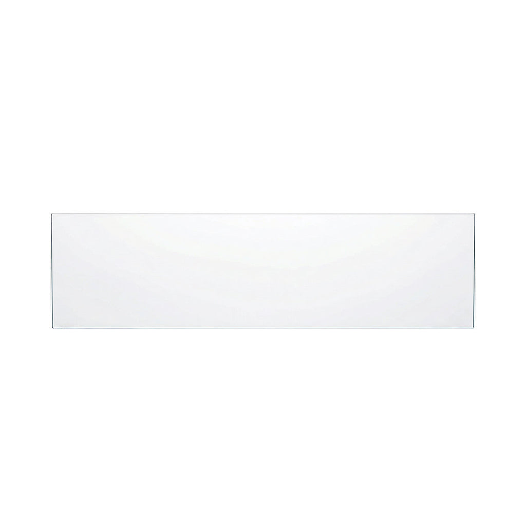 GoodHome Imandra Clear Glass Wall-mounted Bathroom Shelf (D)11cm (H)0.5cm (L)27.5cm