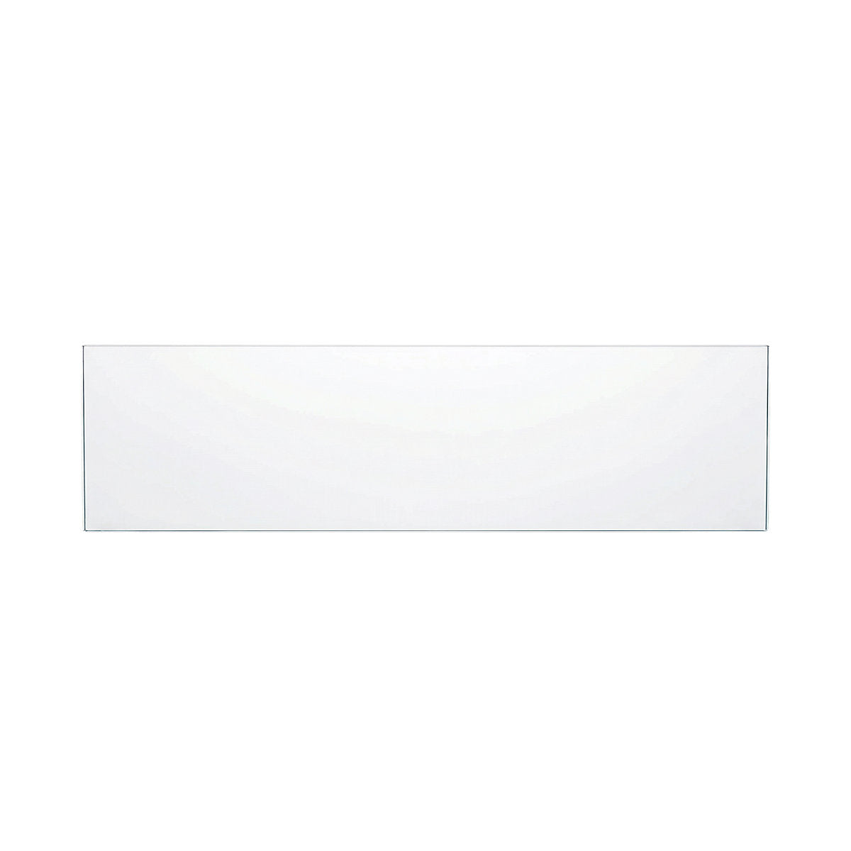 GoodHome Imandra Clear Glass Wall-mounted Bathroom Shelf (D)11cm (H)0.5cm (L)27.5cm