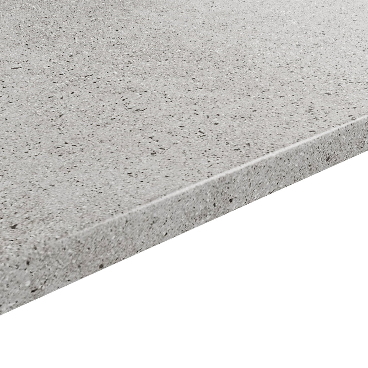 GoodHome Kabsa Grey Terrazzo effect Laminate Post-formed edge Kitchen Worktop, (L)3000mm (W)620mm (T)38mm