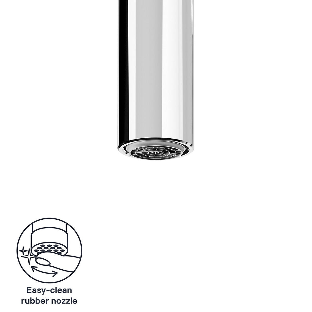 GoodHome Kamut Chrome-plated Kitchen Dual lever Tap