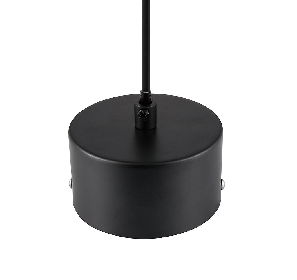 GoodHome Klentony Matt Black Pendant ceiling light, (Dia)100mm