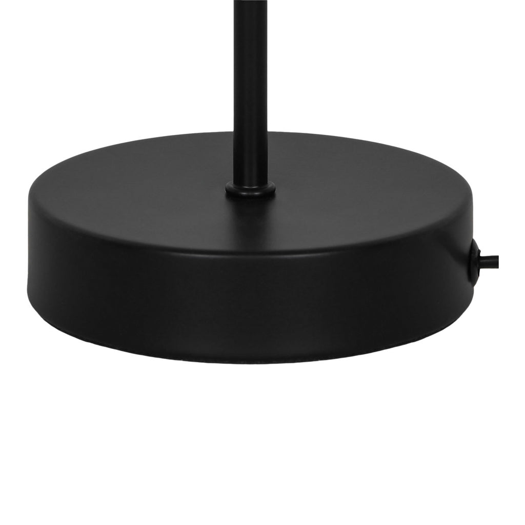GoodHome Kluan Matt Black Table lamp