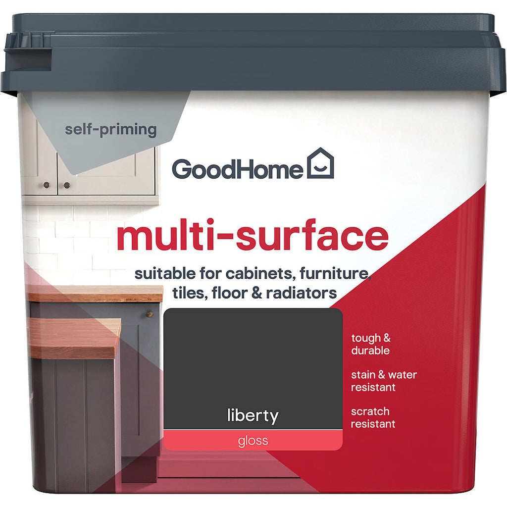 GoodHome Liberty Gloss Multi-surface paint, 750ml