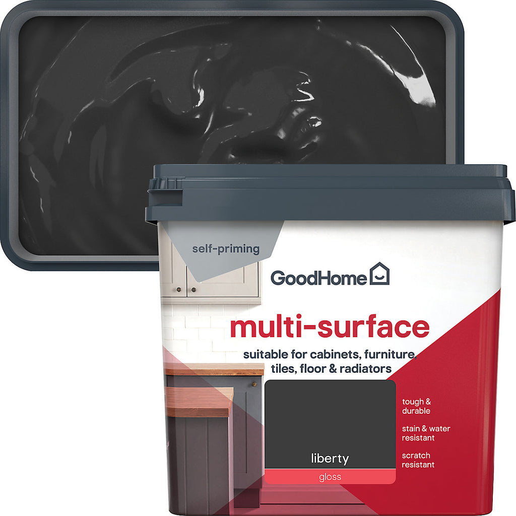 GoodHome Liberty Gloss Multi-surface paint, 750ml