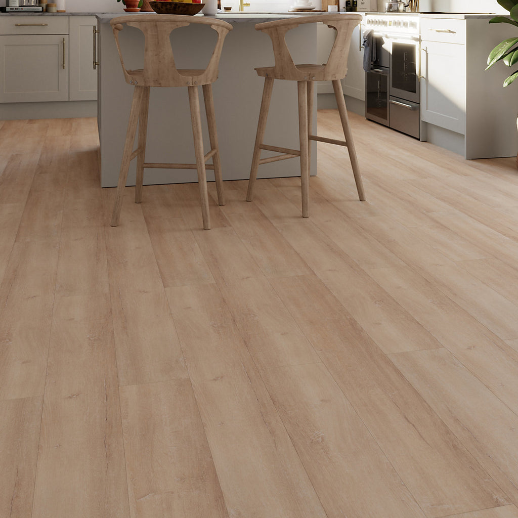 GoodHome Mambo Gladstone Rustic Natural Wood effect Synchronic Click vinyl Plank Sample