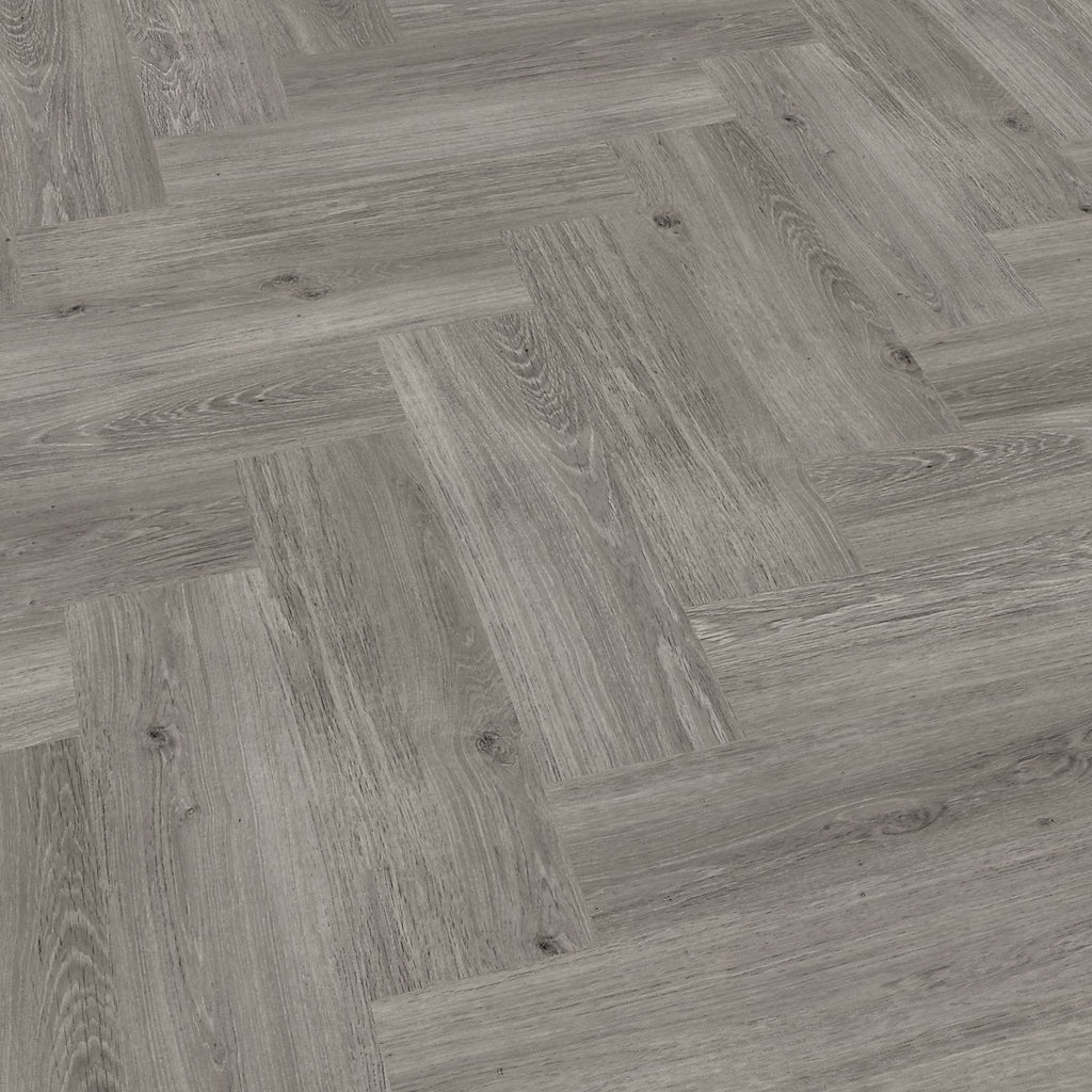 GoodHome Mambo Lulea Grey Natural Wood effect Synchronic Click vinyl Plank Sample