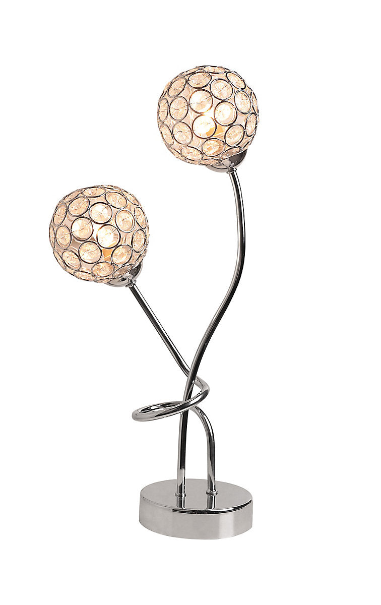 GoodHome Mantus Chrome effect Table light